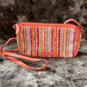 Vera Bradley Confetti Stripes Mini Crossbody Purse